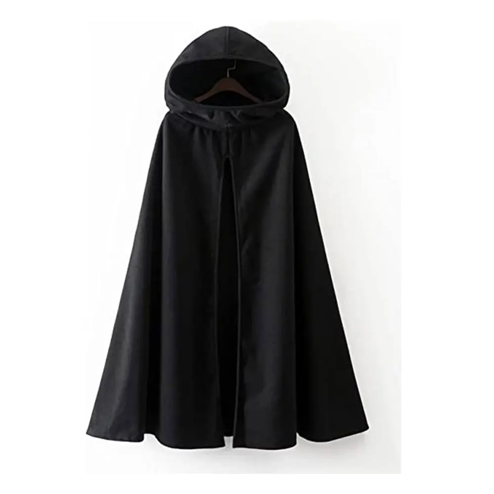 Men's Ancient Hooded Cloak Adult Medieval Hunter Archer Cape  Wizard Celtics Warrior Coat Cosplay Clothing Stage Drama Costume images - 6
