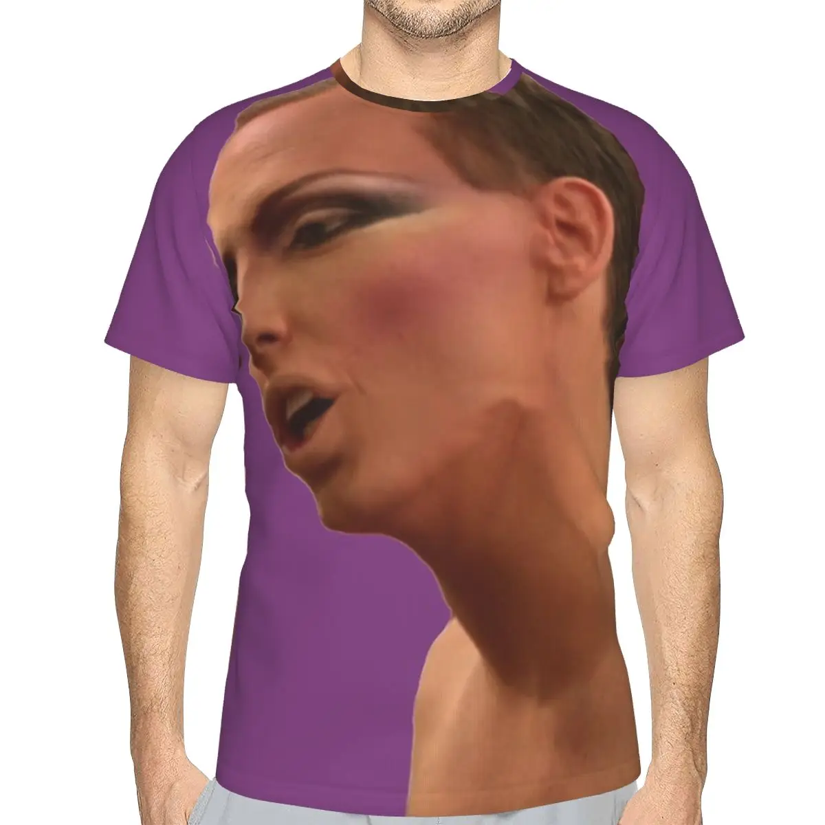 

GIRL LOOK HOW FUCKING ORANGE YOU FUCKING LOOK O Neck Polyester 3D TShirt Cyber Retro Basic Thin T Shirt Men Clothes Hot Sale