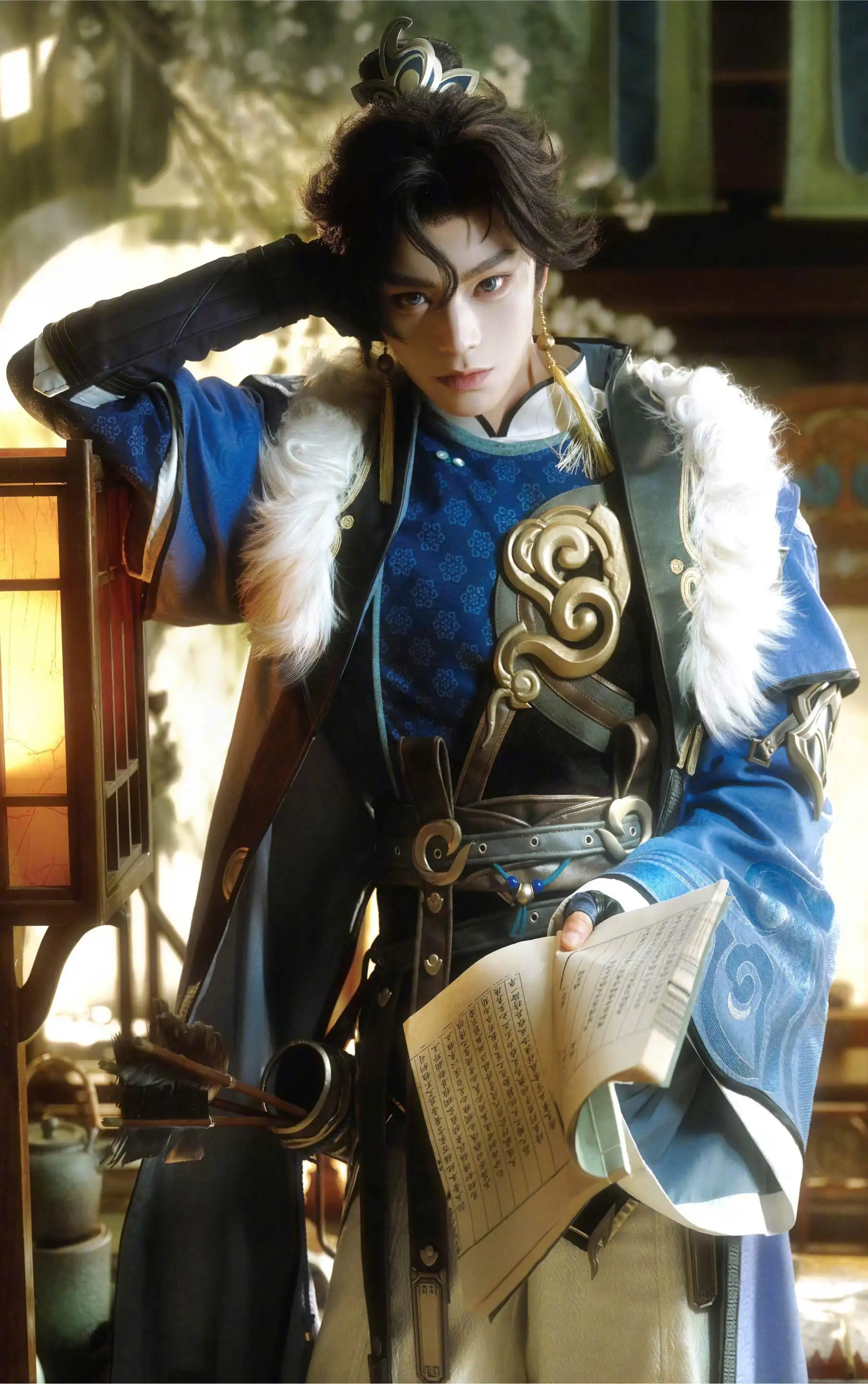 Фото Костюм для косплея Sun Quan Honor of Kings, игра в стиле аниме, китайский ханьфу, полный комплект, униформа, праздничная одежда на Хэллоуин, мужская одежда для косплей №5