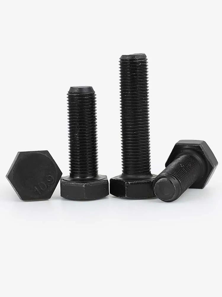 

10.9 grade black carbon steel hex bolt m24x150mm 1pcs
