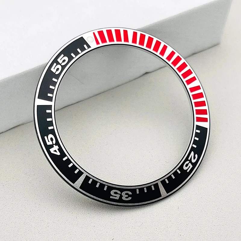 41mm Metal Alloy Watch Bezel Insert Ring Inner Diameter 32mm Fit Seiko Prospex Series New Samurai Men's Watch Cases Repair Parts