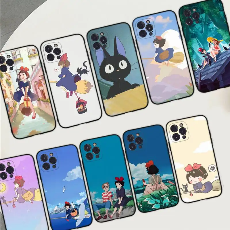 

Anime Kiki's Delivery Service Phone Case For iPhone 14 11 12 13 Mini Pro Max 8 7 6 6S Plus X SE 2020 XR XS Funda Case