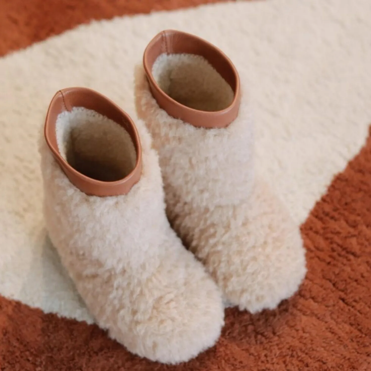 Ботинки детские Нескользящие из овечьей шерсти на х/б подкладке