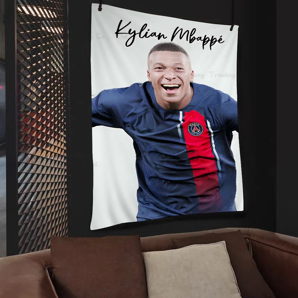 Красочный знаменитый футболист аниме гобелен индийский Будда украшение стены