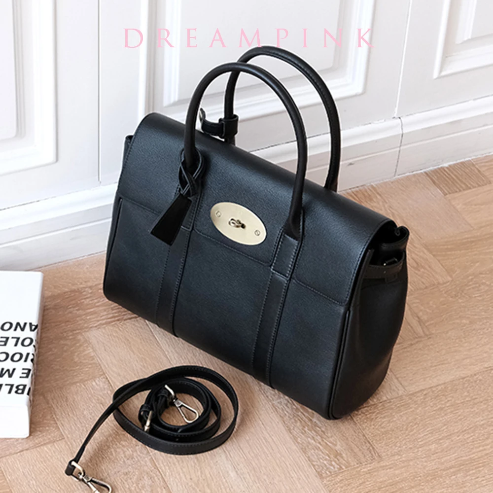 

Capacity Purse Handle Women Lady Shoulder Female Business Leather Bag Genuine Large Fashion Luxury Top Portfolio Handbag Satchel