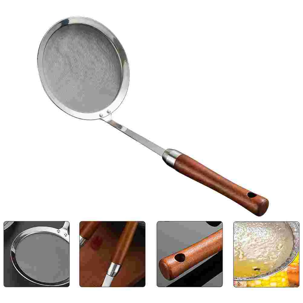 

Strainer Spoon Mesh Sieve Skimmer Ladle Fine Colander Oil Wire Sifterfry Filtering Steel Stainless Scoops Metal Hot Pot Filter