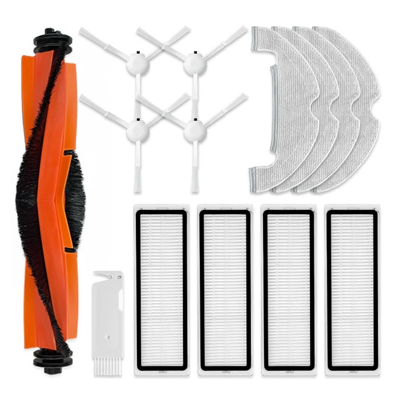 

Запчасти для робота-пылесоса Xiaomi X10, сменные детали, основная боковая щетка, фильтр НЕРА, насадка на швабру