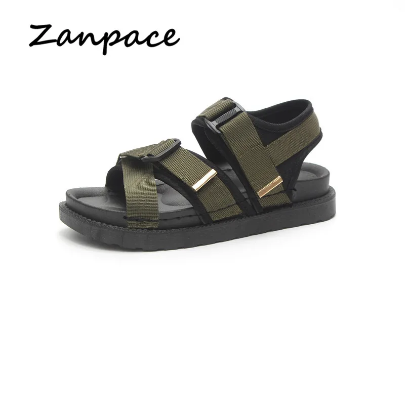 

2022 Summer New Platform Sandals Casual Thick Bottom Beach Shoes Comfortable Breathable Slip Open Toe Black Woman Sandalias
