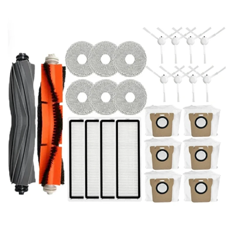 Для XIAOMI Mijia Omni 1S B101CN B116 X10+ Dreame L10S Ultra/S10 Pro Основная боковая щетка Hepa-фильтр швабра