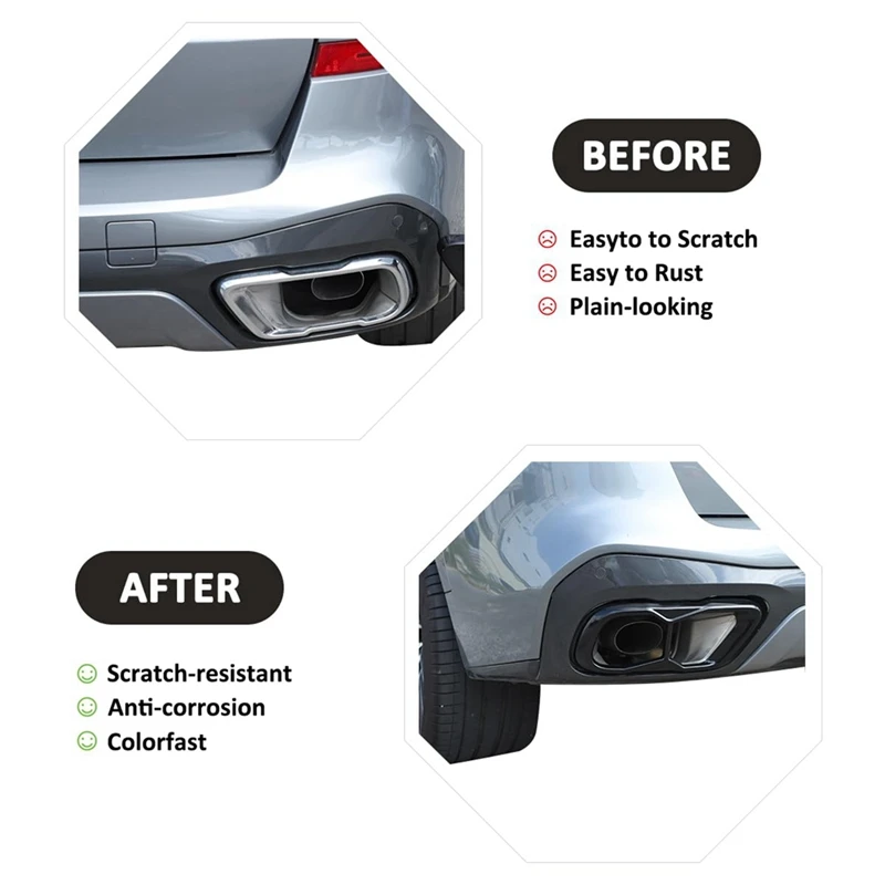 Выхлопная труба для BMW X5 G05 X6 G06 X7 G07 2019-2022 (M60)