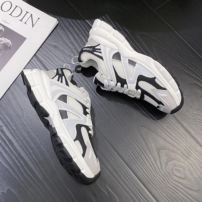 Mr Co Net Surface Breathable Torre Shoes Female New Thick Forest Gump Shoes 2023 Small Joker Sneakers High Beauty Sports Casual