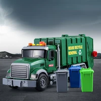 large rubbish truck models toys for children with sound light sanitation car inertia garbage car kids boys montessori gifts