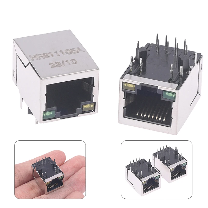 

2PCS HR911105A Ethernet Interface RJ45 Network Transformer 100M Single Port RJ45 Connector