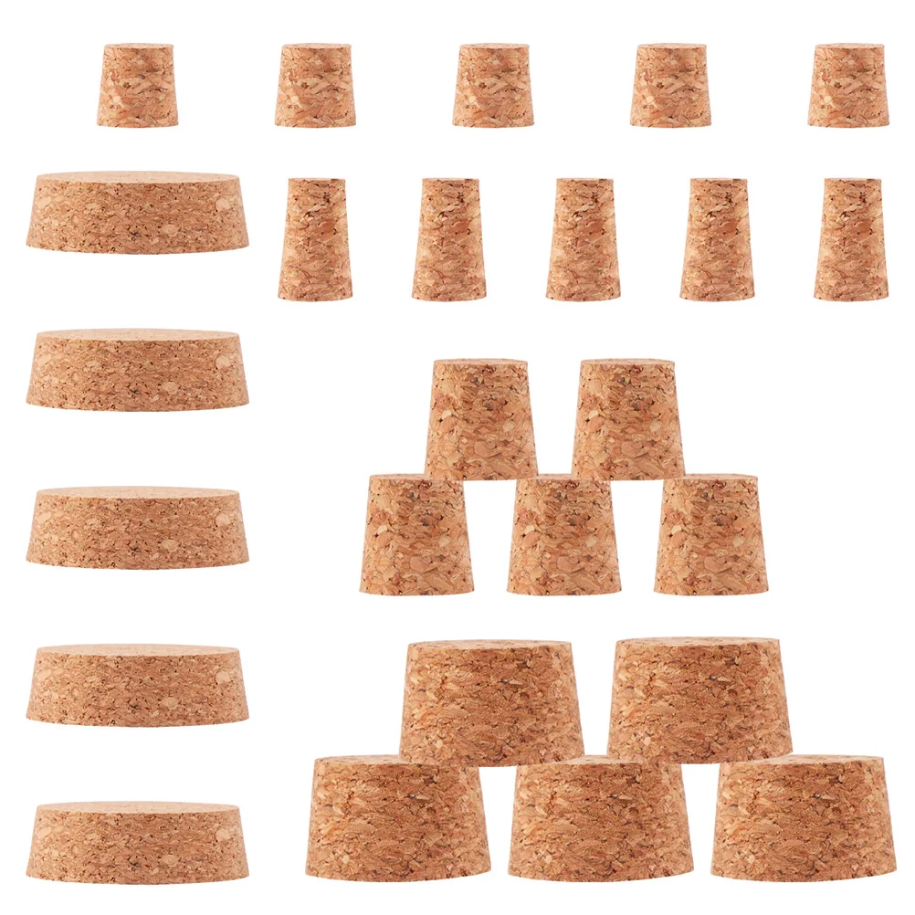 

30 Pcs Cork Restaurant Practical Stopper Stoppers Bottle Plug Kettle Travel