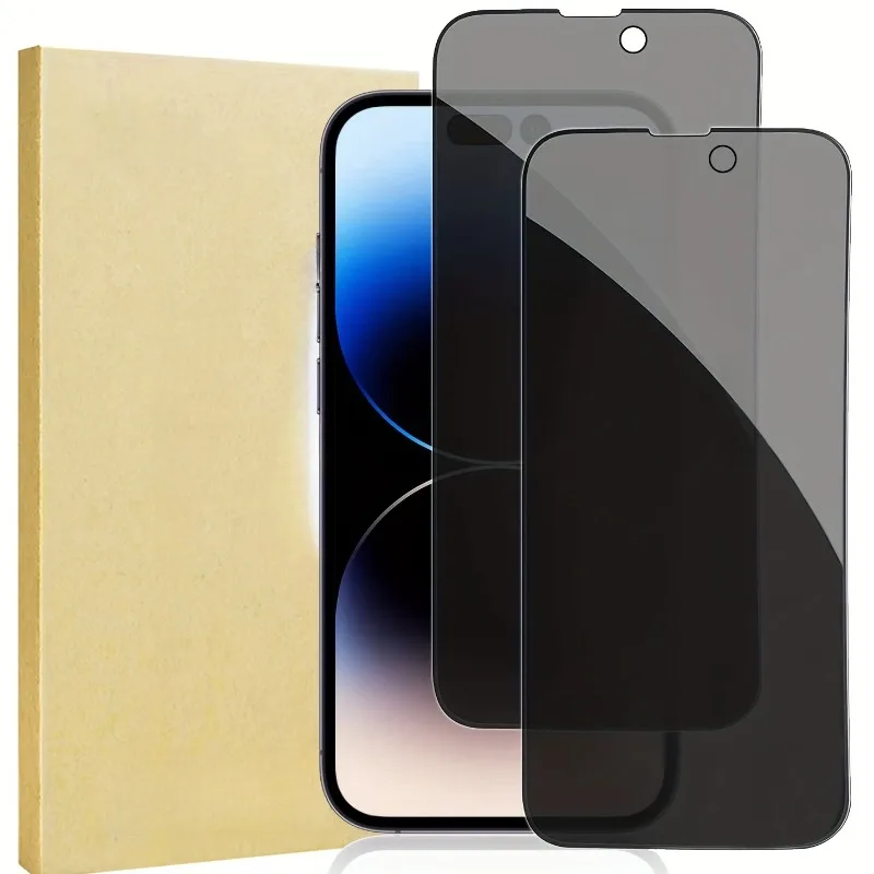 2 упаковки, Защитное стекло для iPhone 14 Pro Max 11 Pro 12 13 Mini 9H, закаленное стекло для iPhone 15 8 7Plus XR XS Max