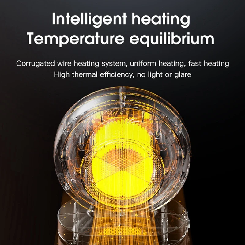 Бытовой электрический обогреватель для спальни зимний умный дома