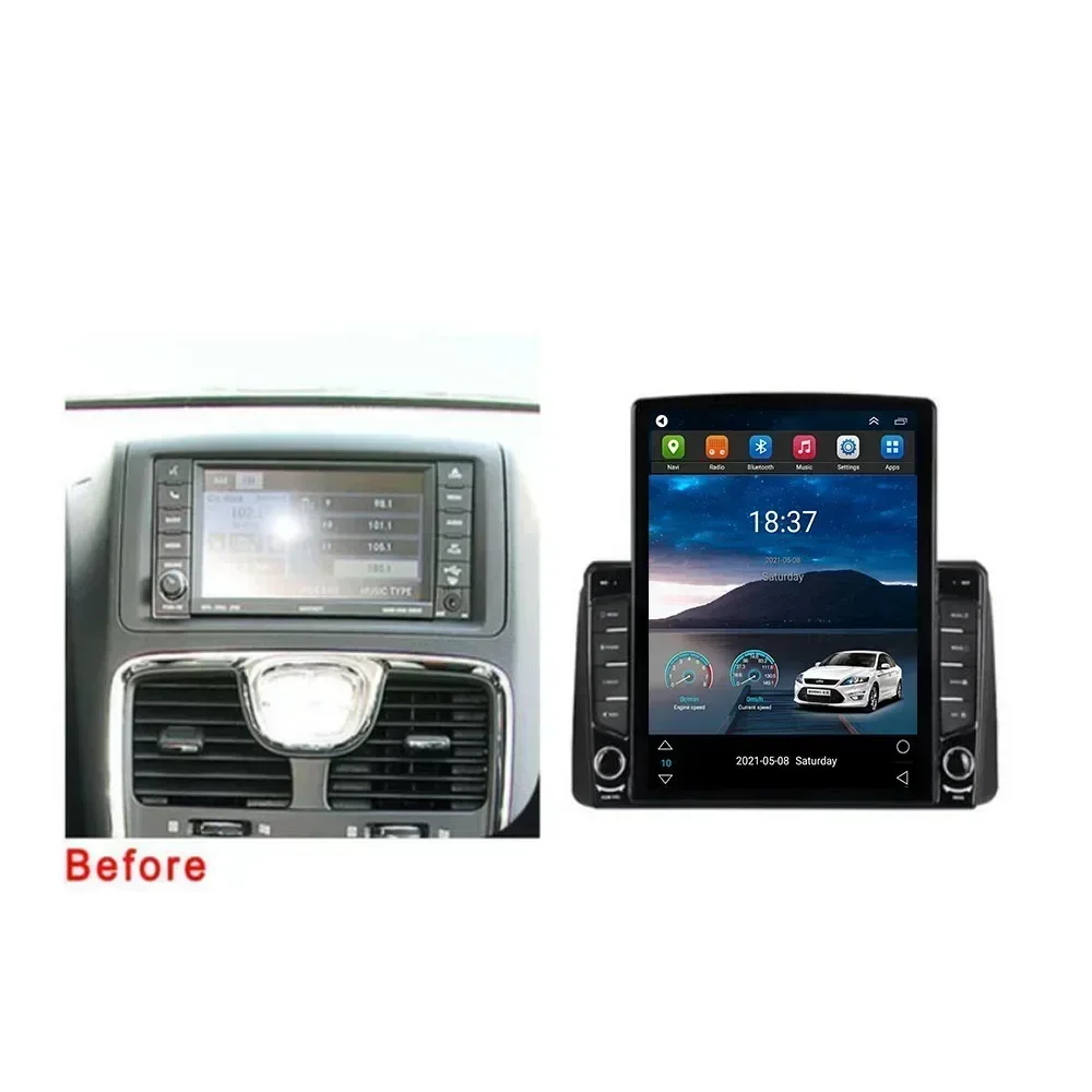 9 7 &quotAndroid для Chrysler Grand Voyager 5 2011 2012 2013 2014 2015 Тип Tesla Автомобильный радиоприемник