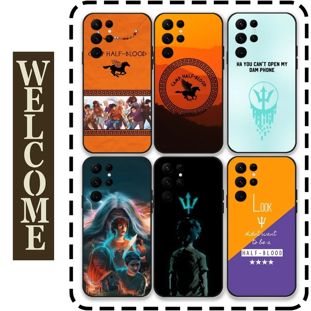 Novel P-Percy J-Jackson Phone Case for Samsung Galaxy S24 Ultra S22 S23 S21 S20 5G Protective Silicone TPU Funda