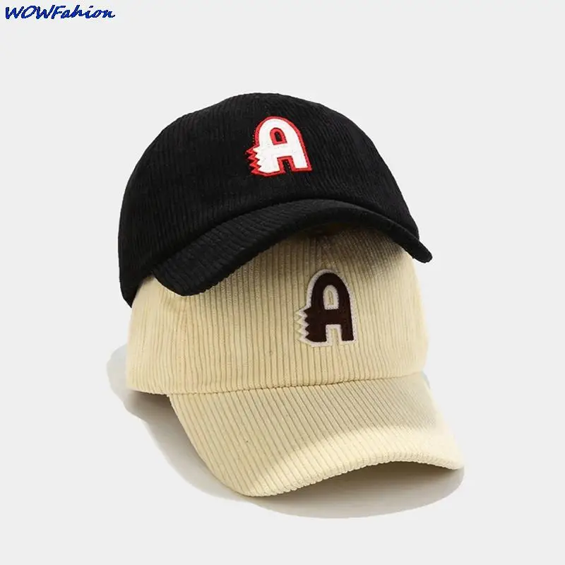 

Women's Corduroy Three-Dimensional embroidery A Cotton Spring Fashion Coarse Men's Baseball Cap Thread Winter Hat Sun Hats