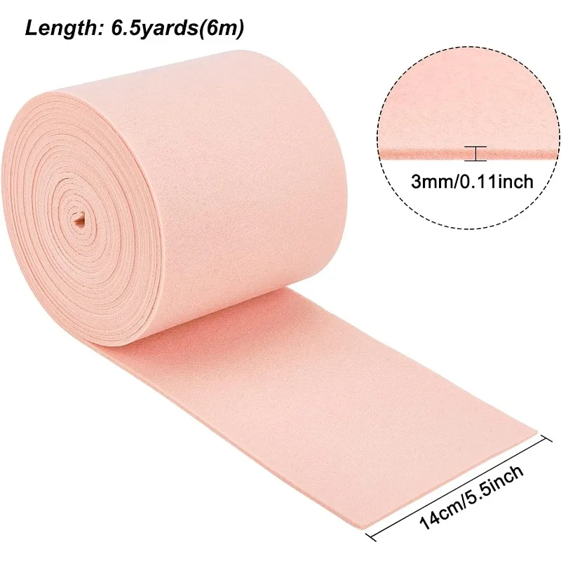 Нетканый фетр для поделок толщина 19 7 футов x 5 дюймов 3 мм