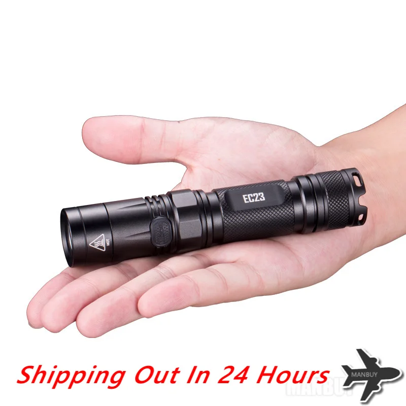 top sales Free Shipping NITECORE 1800LM EC23 CREE XHP35 HD E2 LED Flashlight Outdoor Camp Waterproof Torch Without 18650 Battery