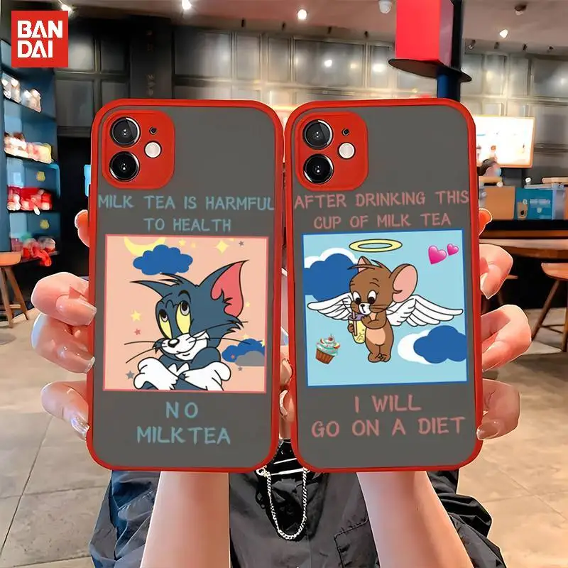 

Bandai Tom And Jieru Phone Case For IPhone 12 Mini 13 11 Pro Max Cases For IPhone 8 7 Plus SE 2020 XS Max X XR Matte Hard Cover