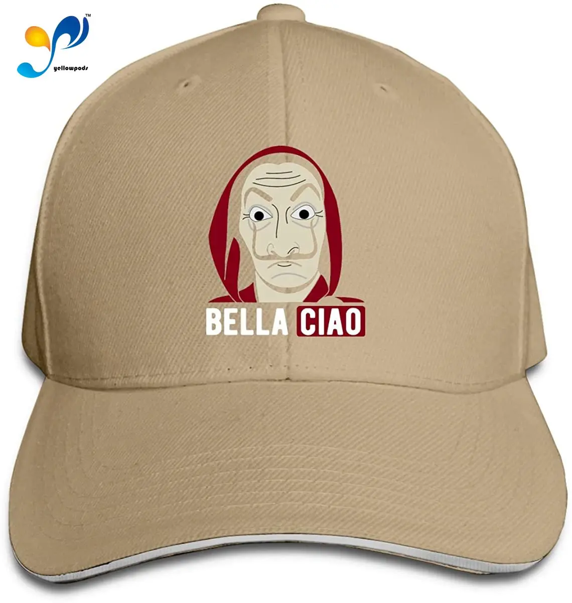 

La Casa De Papel Unisex Casquette Cap Classic Baseball Cap Adjustable Cap Cowboy Hat Sandwich Hat Outdoor Sports Black