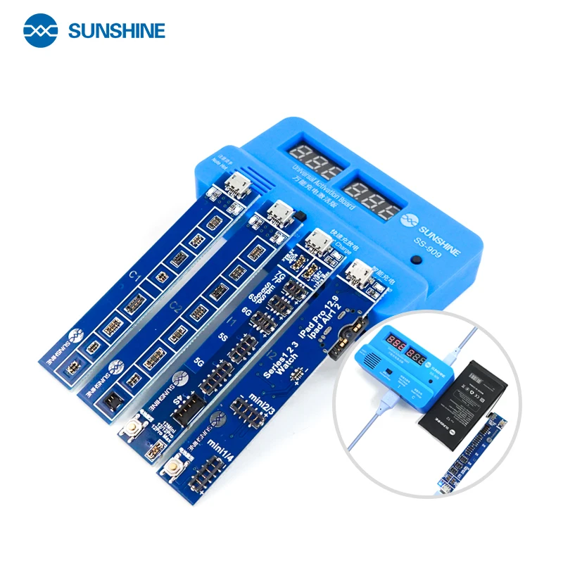 

SUNSHINE SS-909 V6.0 Universal Battery Charging Activation Board Tester Fast Charging Plate For IPhone Ipad Android Phone Repair