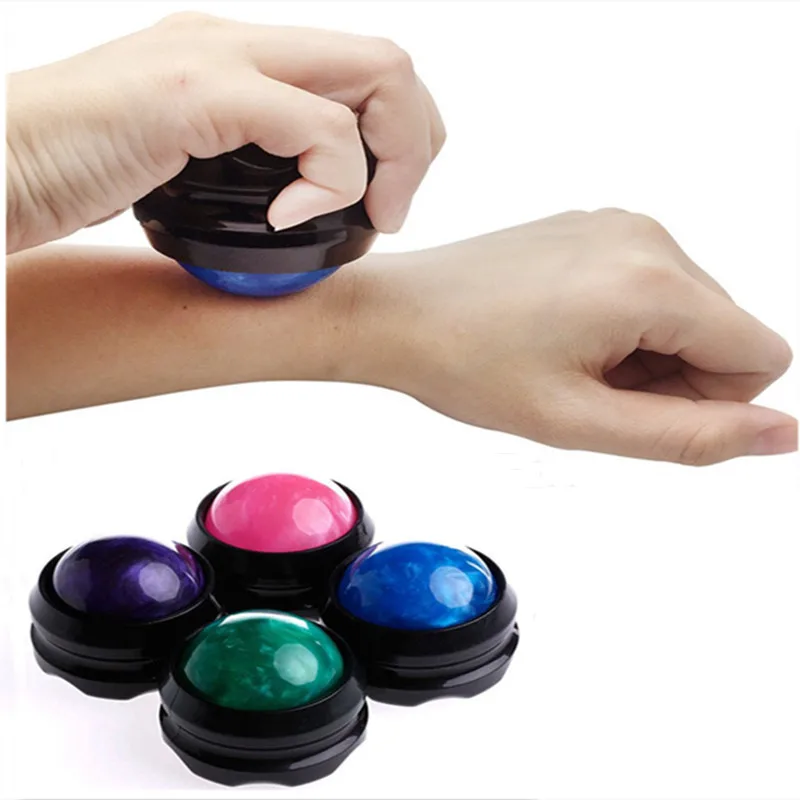 

Новый массажный роликовый мяч, массажер для тела, терапевтический инструмент для фитнеса, йоги, расслабления мышц, ног, спины, талии, ручной ...