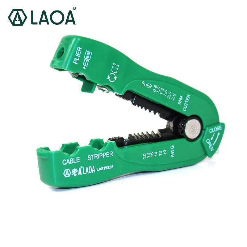 

LAOA LA815826 Mini Portable Multifunctional Wire Pliers Palm Wire Stripper Crimp Hand Tool Cable Stripper Line 0.8-2.6mm