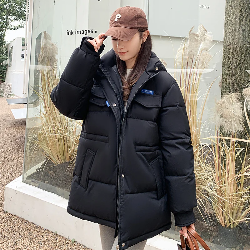 Down Cotton Padded Clothes Spring Coat Women Outwear Warm Autumn Winter Jackets For Women Casual 2022 New Korean Thickened Coats