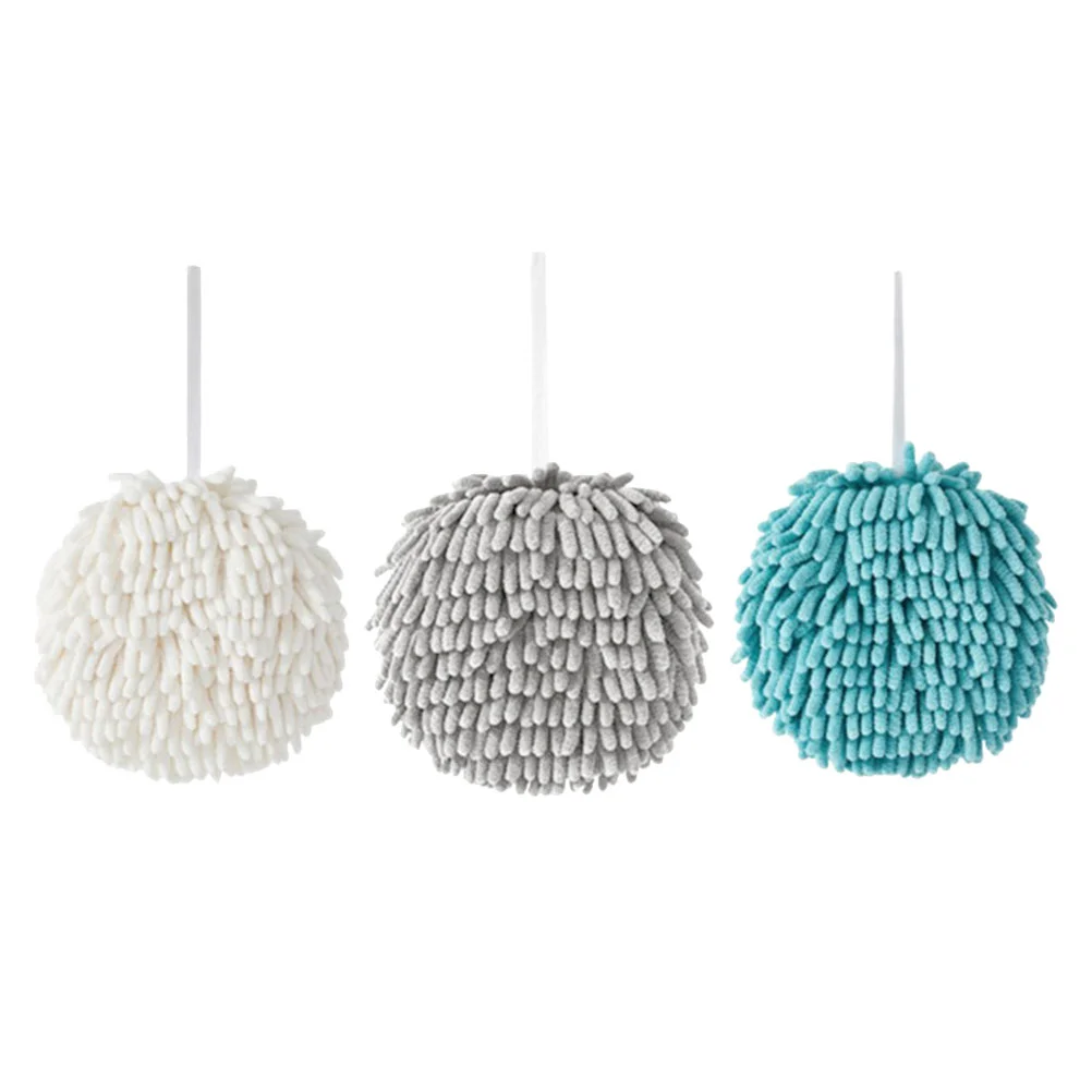 

Towel Hand Kitchen Hanging Bathroom Towels Chenille Microfiber Set Soft Drying Dry Cleaning Cloth Quick Absorbent Bath Dish Wipe