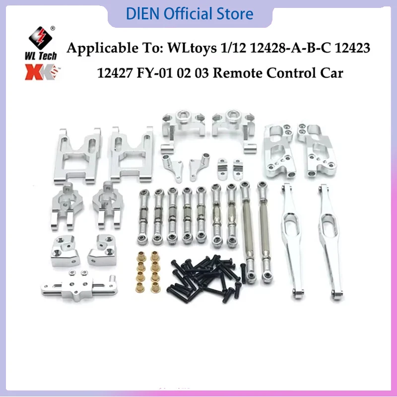 Wltoys 12428 12427 12423 12429 Engranaje Diferencial Delantero Y Trasero Para Coche Teledirigido Piezas De Metal Mejoradas Esc