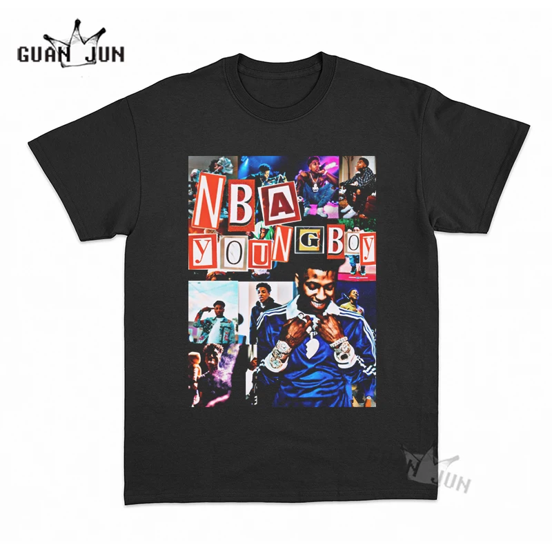 Youngboy-Camiseta de Rap de los años 90 para hombre y mujer, ropa informal, Hipster