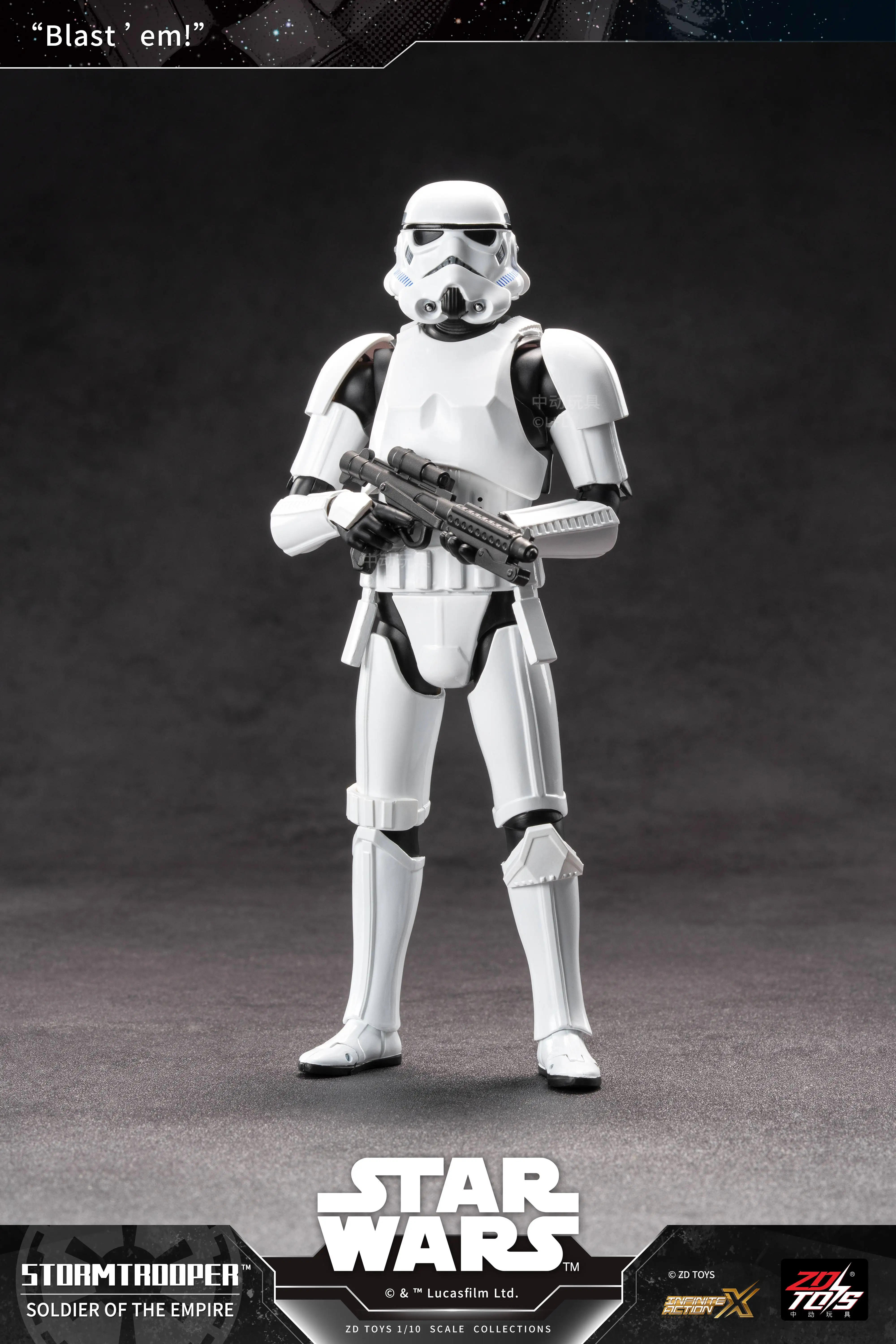Фото Новые фигурки ZD Toys 1/10: Мандалорец, Грогу, Звездные войны, Дарт Вейдер, Люк Скайуокер, Штурмовик. Аниме-модели, подвижные игрушки. №3