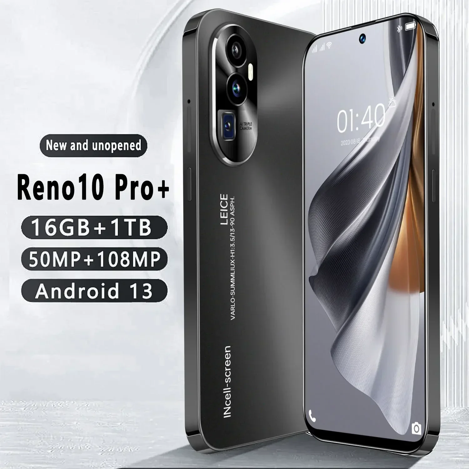 

2023 New Reno10 Pro+ Android 13 Smart Phone 7.3 inch 16GB+1TB Unlocked 7800mAh 4G/5G Network 50MP+108MP mobile phones