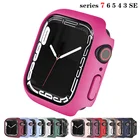 Чехол для Apple Watch band 45 мм 41 мм 44 мм 40 мм 4238 мм, аксессуары для ПК, бампер, защита экрана, чехол для iWatch series 7 6 se 5 4