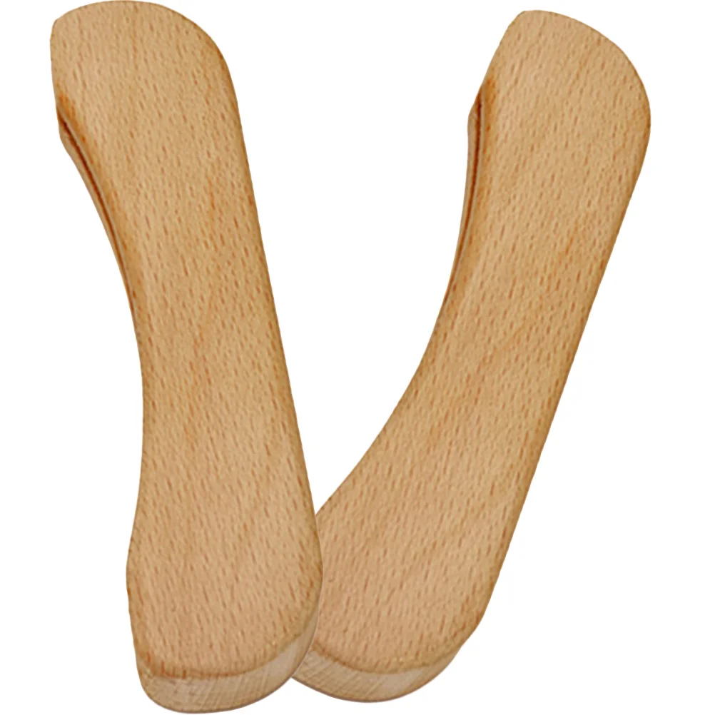 

2Pcs Thick Pan Handle Covers Wooden Anti-scald Pan Sleeves for Iron Frying Pan Handle
