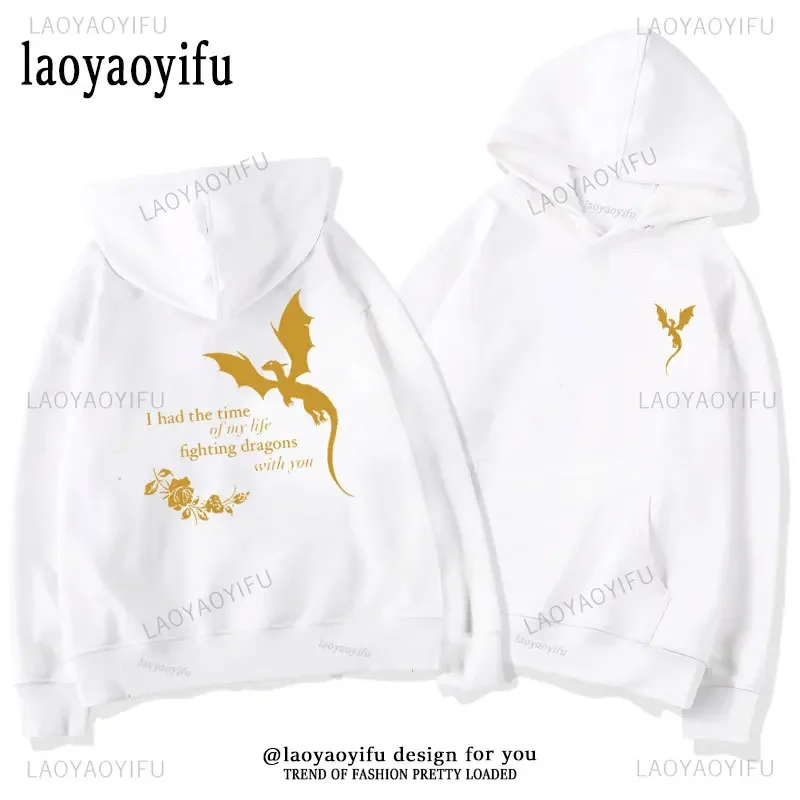 Двусторонняя толстовка с изображением четвертого крыла дракона женская одежда в