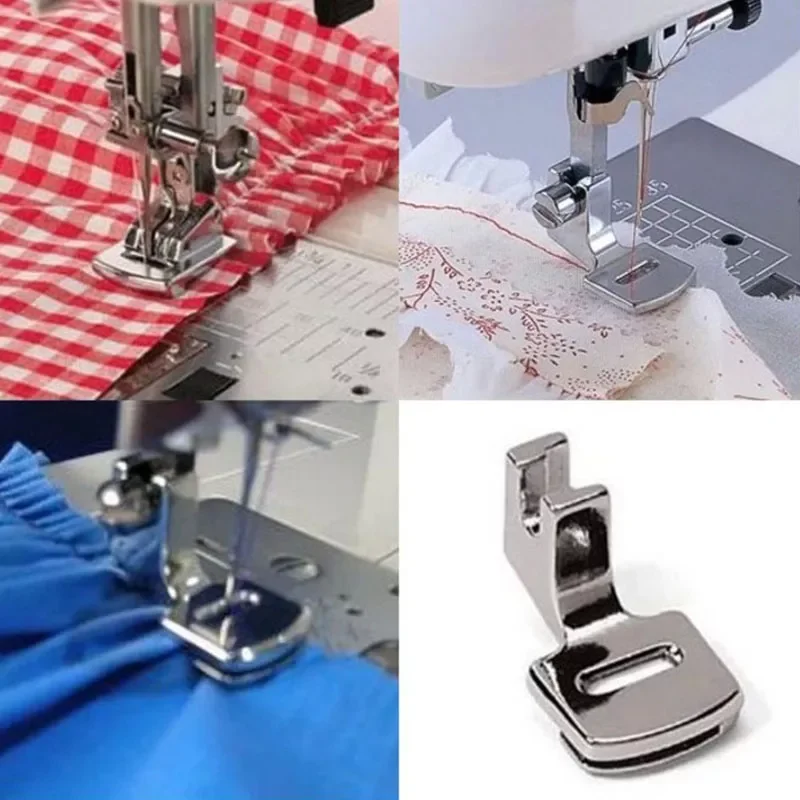 

NEW2022 1pcs Household Sewing Machine Accessories Pleated Presser Foot Double-Sided Wrinkle Of Presser Foot Thin Pleated Foot