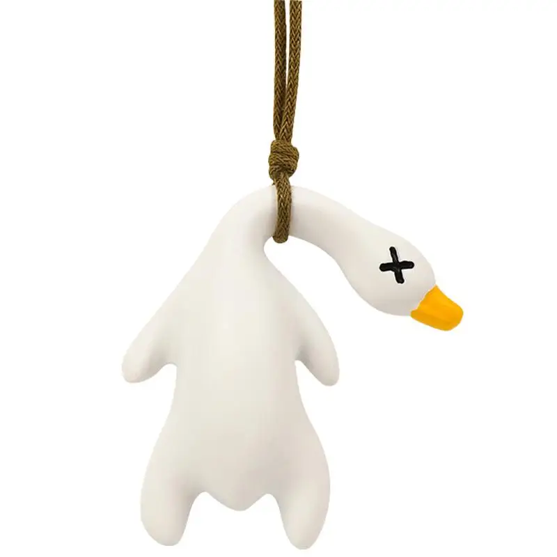 

Swinging Duck Car Ornament Funny Cartoon Roast Duck Pendant Creative Rearview Mirror Pendant Car Decoration For Car Interior