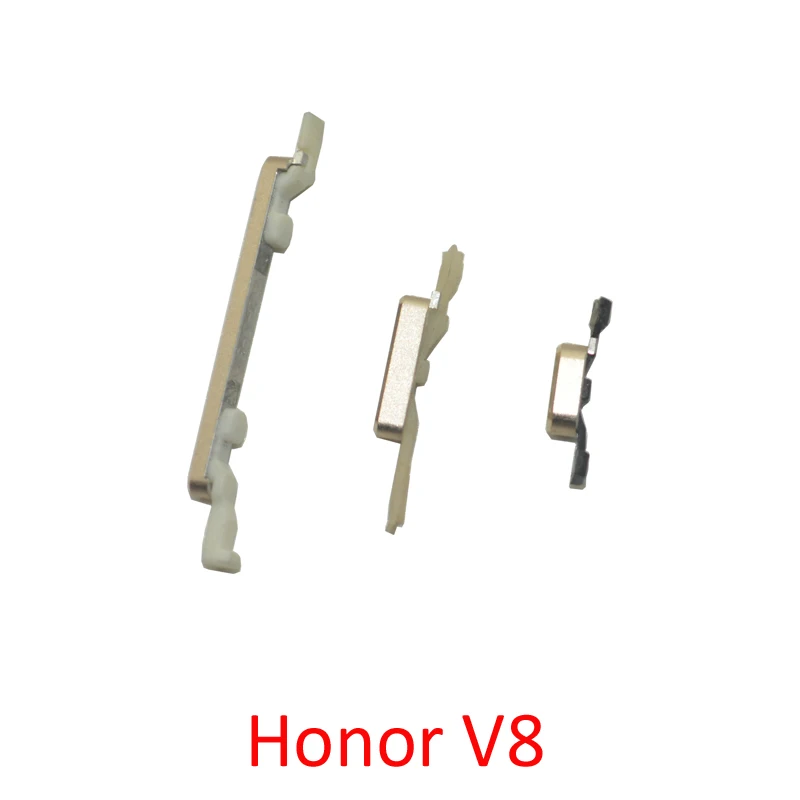 

New Power Key Volume Button For Huawei Honor V8 Original Gold Phone Housing Frame On Off Side Key Replacement Repair Parts