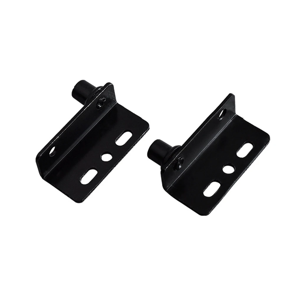 

2pcs Pivot Hinge Black Heavy-Duty Concealed Shaft Door Hinges With Bushing For Wooden Door Cabinet Furniture Cabinet Wardrobe