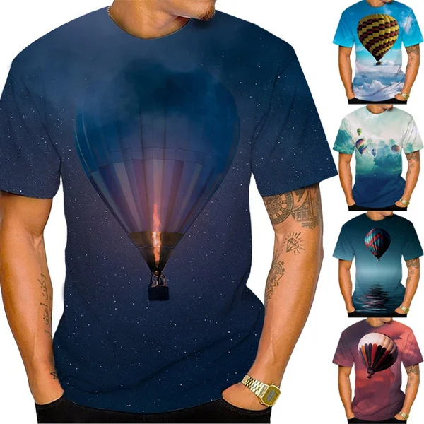

Summer Fashion Mens 3D Printed T-shirt