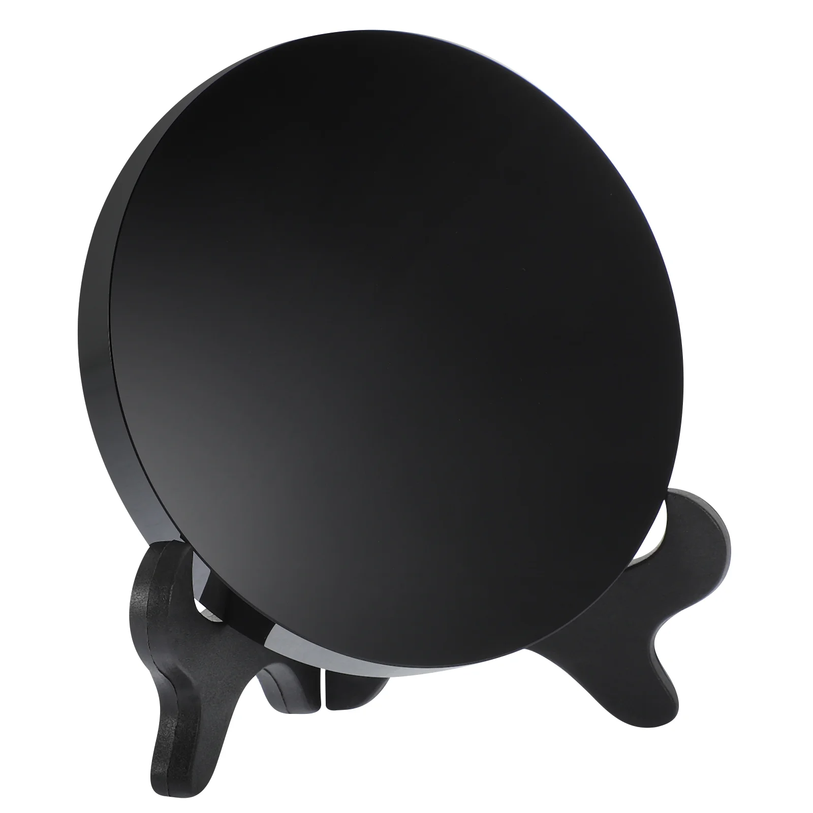 Домашний декор современные черные тарелки зеркало из обсидиана готический