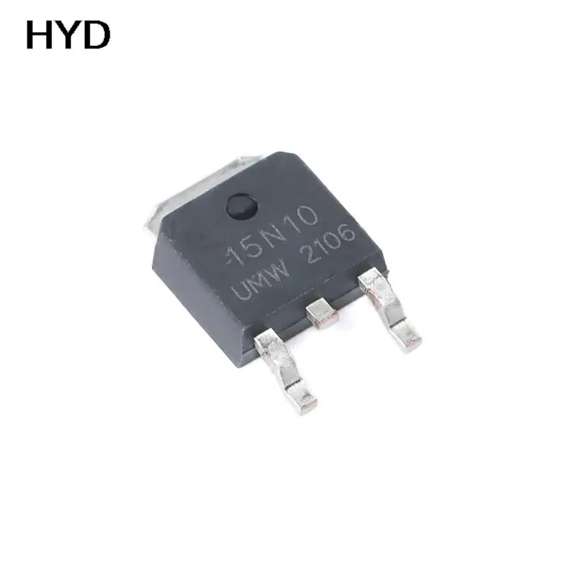 

10 шт., N-канальный МОП-чип UMW 15N10 TO-252 100V/20A