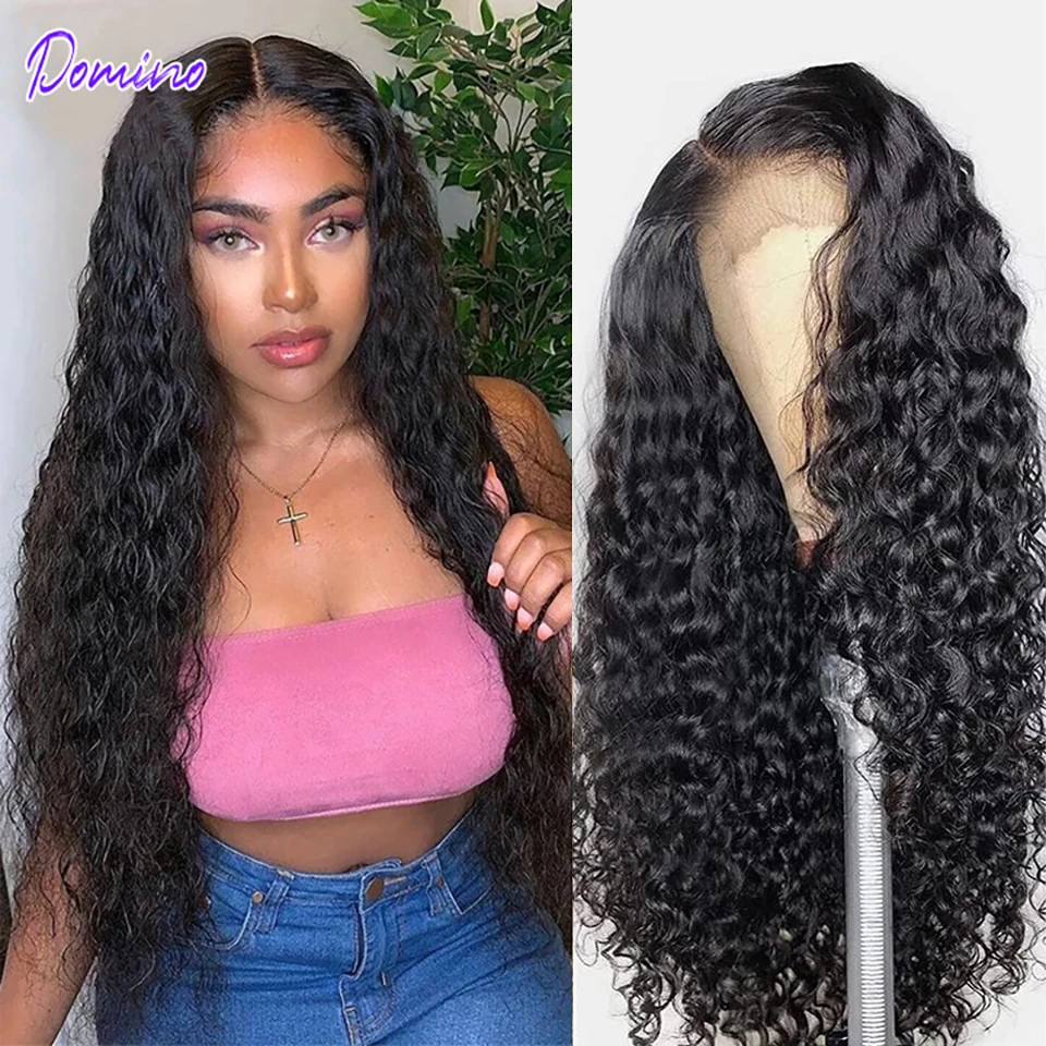 Water Wave Lace Front Wigs Human Hair Curly Lace Frontal Wigs For Black Women Natural Hairline Wet And Wavy Remy Wig Brazilian