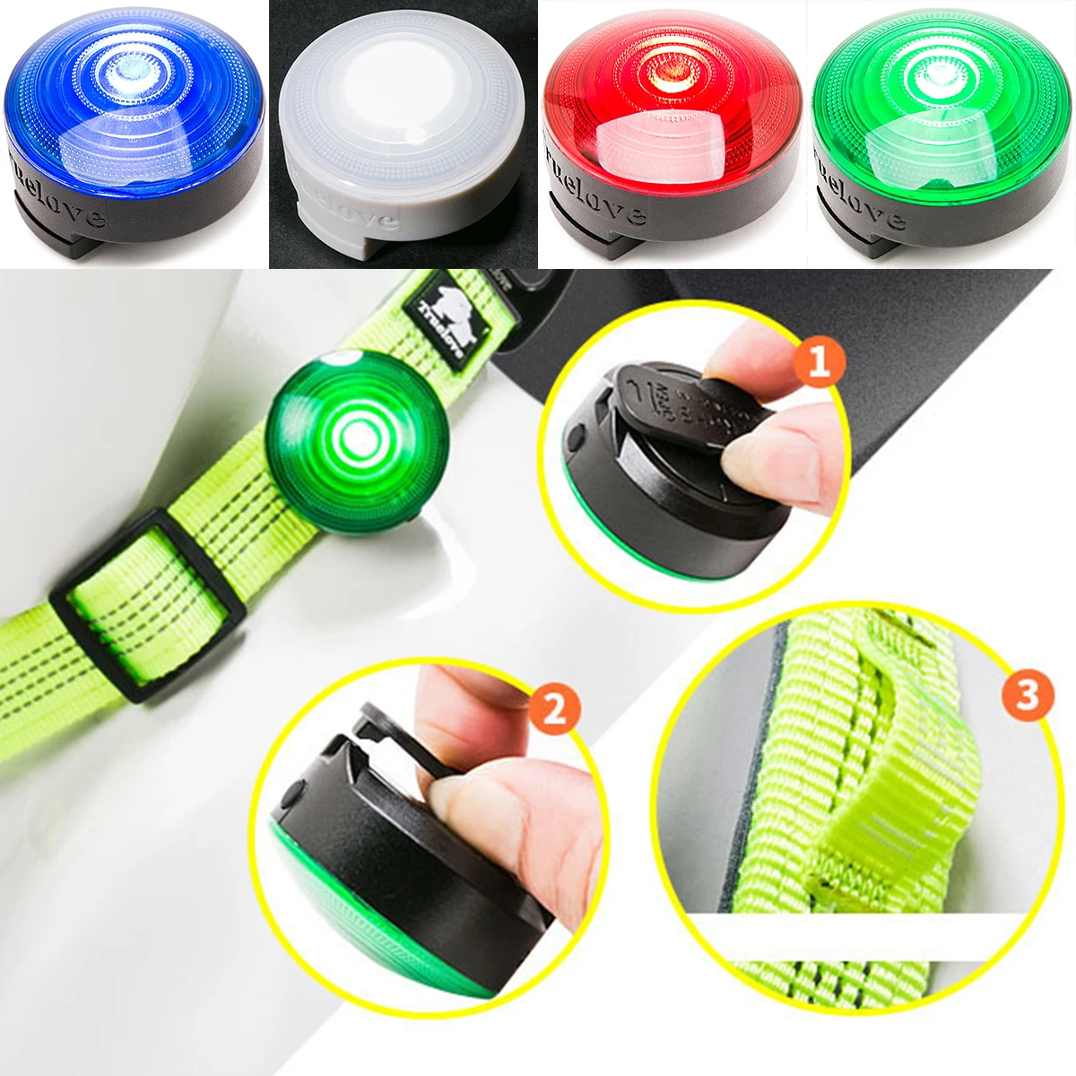 

Светодиодная Подвеска для домашних животных, многоразовый водонепроницаемый светильник на ошейник для собак, ночник для безопасного испол...