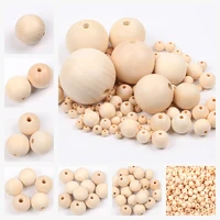 1 1000pcs natural wood beads round loose eco friendly wooden beads for jewelry making diy crafts bracelet accessories 4 50mm