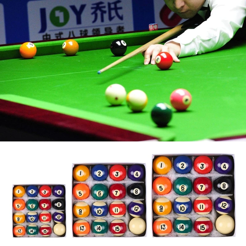 

25MM /32MM/ 38MM Children Mini Billiards Table Balls Set Resin Small Pool Cue Balls Full Set Snooker & Billiard Accessories